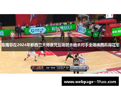 陈雨菲在2024年新西兰大师赛凭后场劈杀绝杀对手全场沸腾赢得冠军